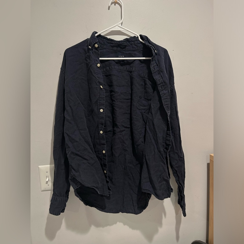 J. Crew Navy Blue Shirt